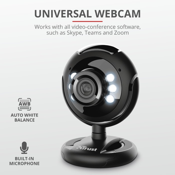 Trust Spotlight Pro Webcam avec Microphone Intégré (640x480 PX)