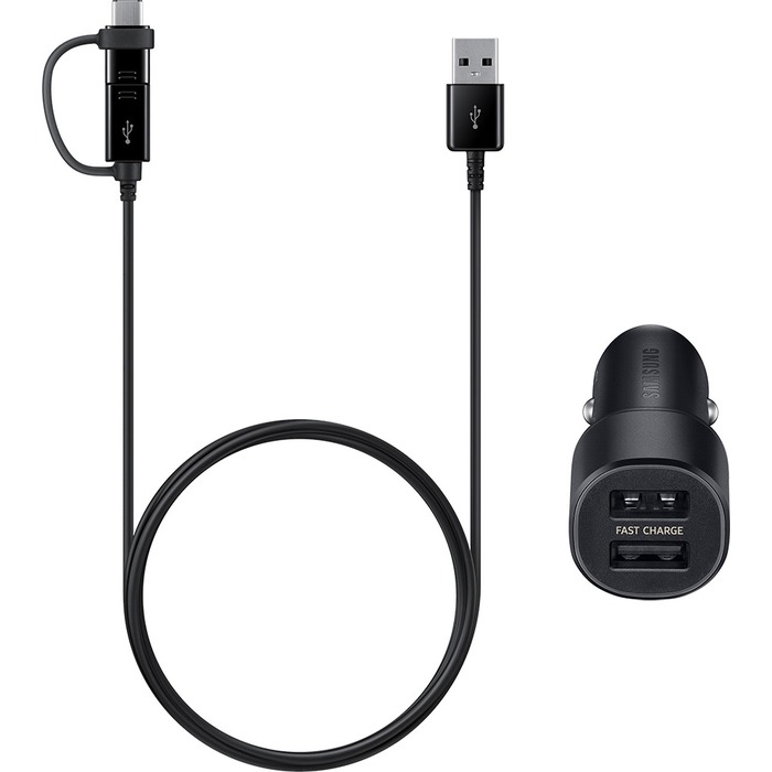 Samsung CHARGEUR ALLUME CIGARE DOUBLE 2A,15WMICRO USB TYPE C sur