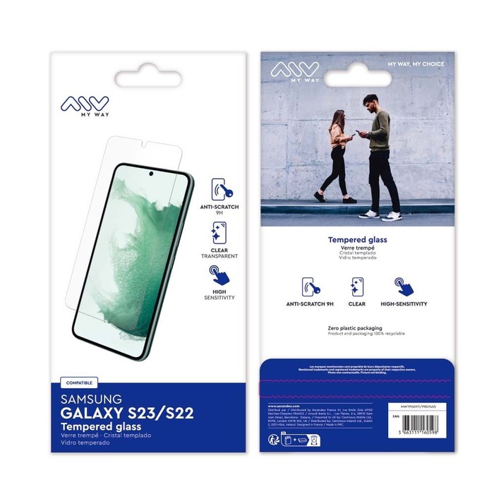 VERRE TREMPE 2,5D SAMSUNG GALAXY S23/S22 : ascendeo grossiste Films de  protection