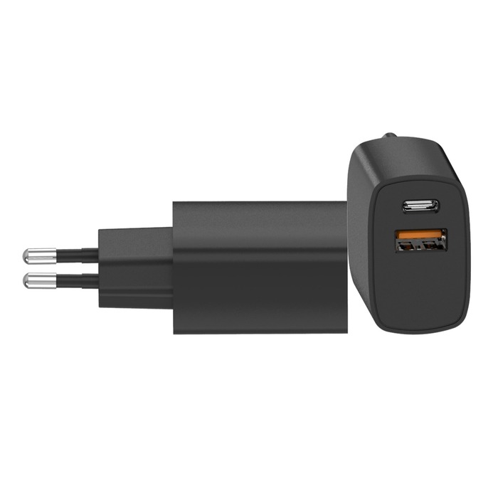 Image 2 CHARGEUR SECTEUR PD 20W USB-C + QC 18W USB-A NOIR 3663111166828 MWACC0013 big