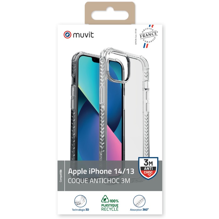 Image 2 COQUE TRANSPARENTE RENFORCEE 3M IPHONE 14/13 3663111169515 MFSHK0016 big