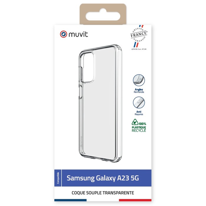 Image 2 COQUE TRANSPARENTE RECYCLEE SAMSUNG GALAXY A23 5G 3663111165616 MCCRS0275 big