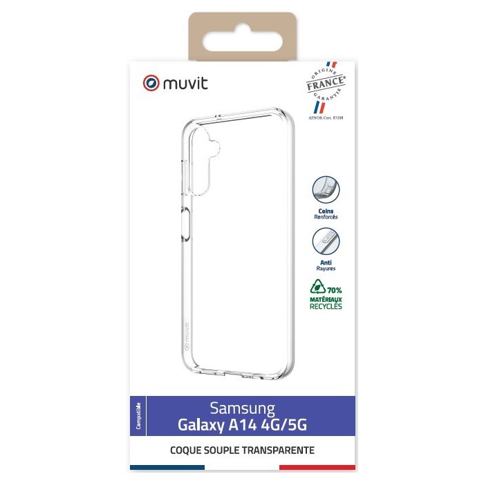 Image 3 COQUE TRANSPARENTE RECYCLEE SAMSUNG GALAXY A14 4G/5G 3663111173024 MFCRS0013 big