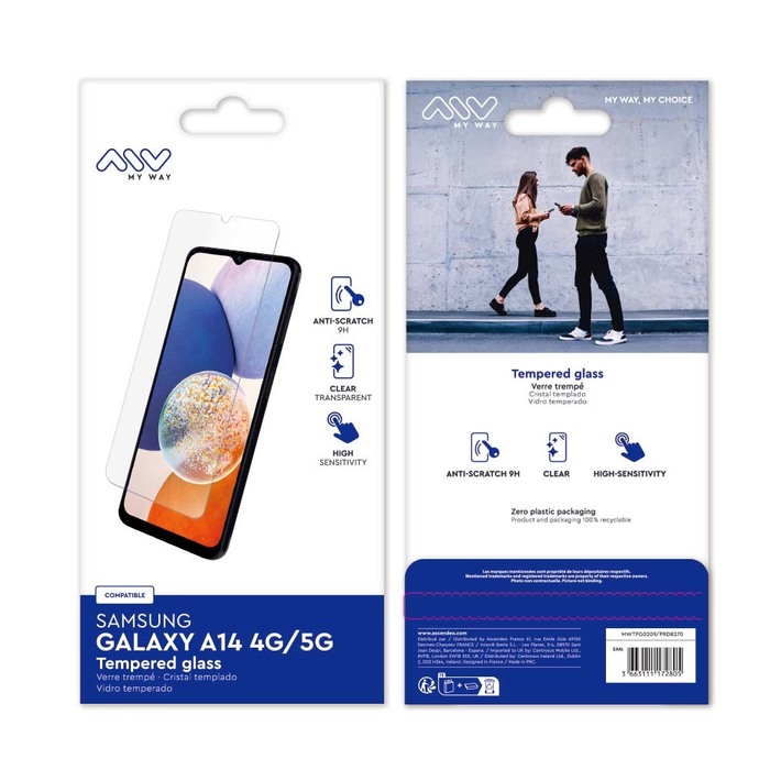 Muvit For Change MUVIT FOR CHANGE VERRE TREMPE SAMSUNG GALAXY A14 4G/5G sur
