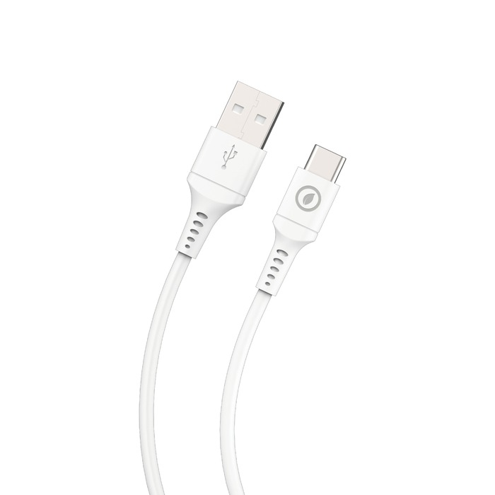 Image 1 CABLE USB-A USB-C 2M PLASTIQUE RECYCLE BLANC 3663111173376 MCUSC0031 big