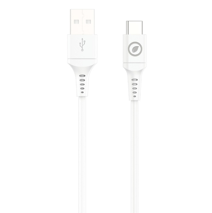 Image 2 CABLE USB-A USB-C 2M PLASTIQUE RECYCLE BLANC 3663111173376 MCUSC0031 big