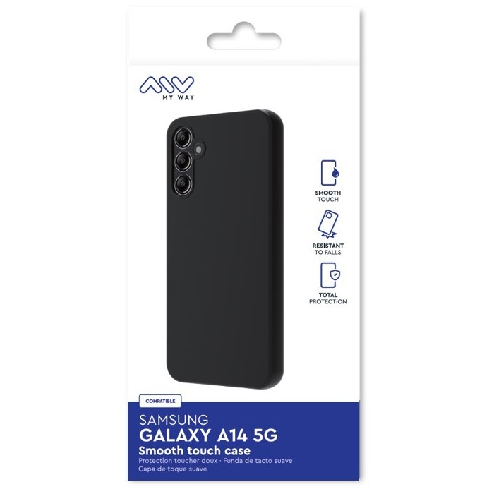 Image 2 COQUE SMOOTHIE TPU NOIR SAMSUNG GALAXY A14 5G 3663111174328 MWCRS0259 big