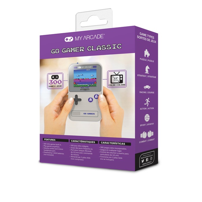 Image 3 GO GAMER CLASSIC 300 JEU EN 1 GRIS ET VIOLET 0845620039104 DGUN-3910 big