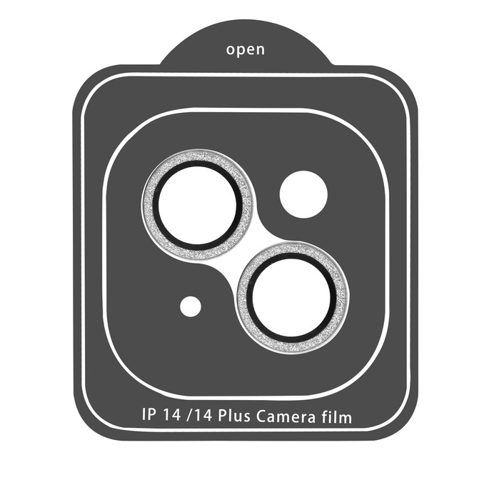 Image 5 CAMERA RINGS ARGENT DIAMANT IPHONE 14/IPHONE 14 PLUS 3663111174915 SSCAM0001 big