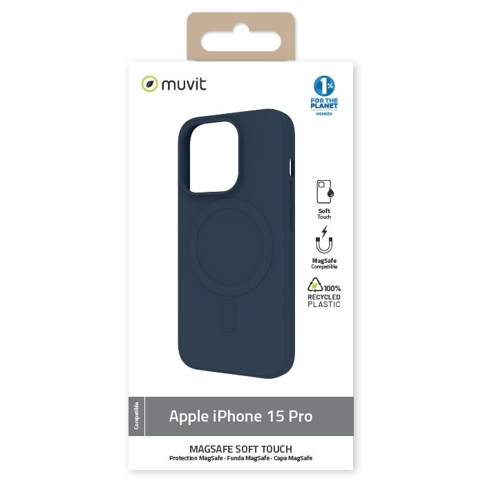 Image 2 MAGSAFE SOFT TOUCH BLEU NUIT IPHONE 15 PRO 3663111176124 MCCRS0442 big