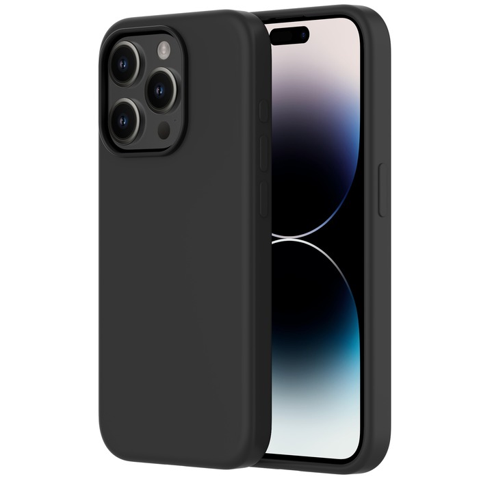 QDOS Case Touch Pure avec Snap Violet pour iPhone 14 Pro - Coque téléphone