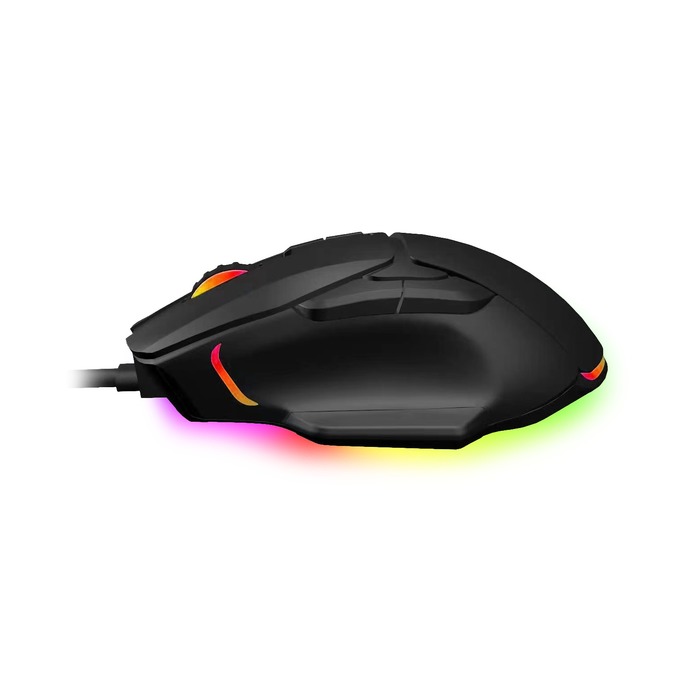 Urage Souris Gaming "uRage Morph - SciFi" (câble De 2 M, USB, Dpi Réglable Jusqu'à 2400, 5 Boutons Programmables, LED) Noir/Gris/Bleu