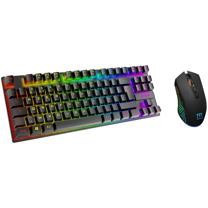 Image 1 COMBO GAMING SENTAI C03 WL CLAVIER TKL + SOURIS NOIR 3663111178975 AKSENC03WL big