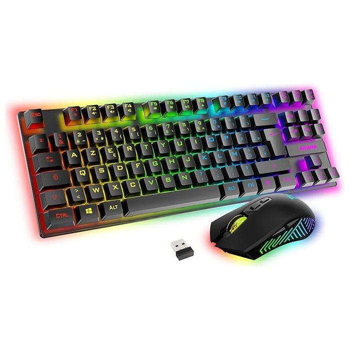 Image 10 COMBO GAMING SENTAI C03 WL CLAVIER TKL + SOURIS NOIR 3663111178975 AKSENC03WL big