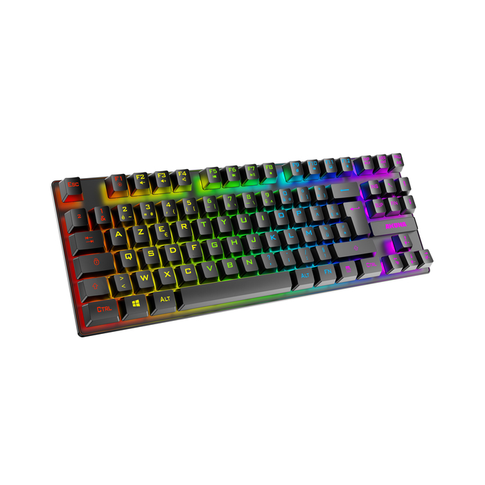 CLAVIER GAMING SHONEN T02 TKL 88 TOUCHES RETROECLAIRE MEMBRANE : ascendeo  grossiste Gaming Claviers
