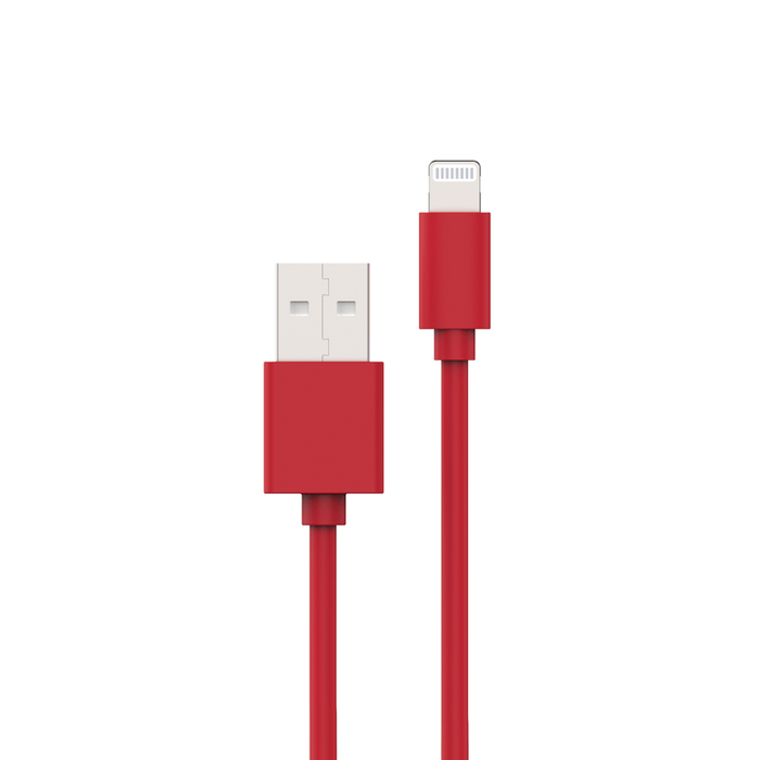 Image 1 CABLE USB-A LIGHTNING 1M ROUGE 3663111179194 MWUSC0056 big