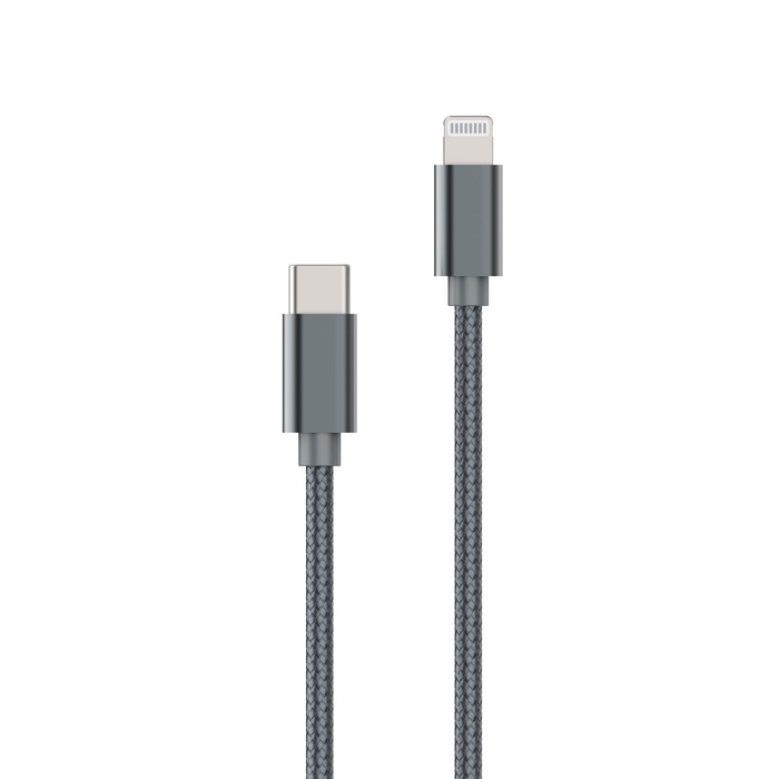 Image 1 CABLE TRESSE USB-C LIGHTNING 1M GRIS 3663111179323 MWUSC0069 big