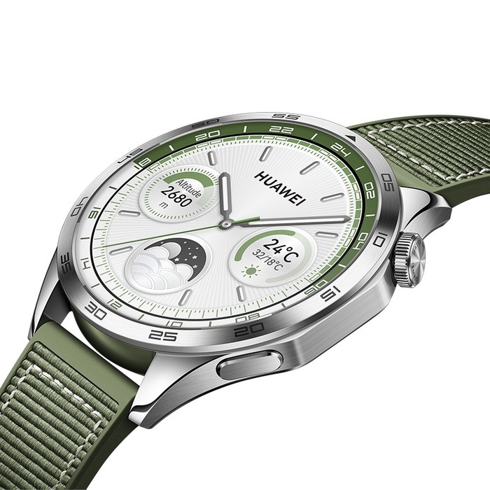 Image 3 WATCH GT4 46mm GREEN WOVEN STRAP 6942103104817 OB03673 big