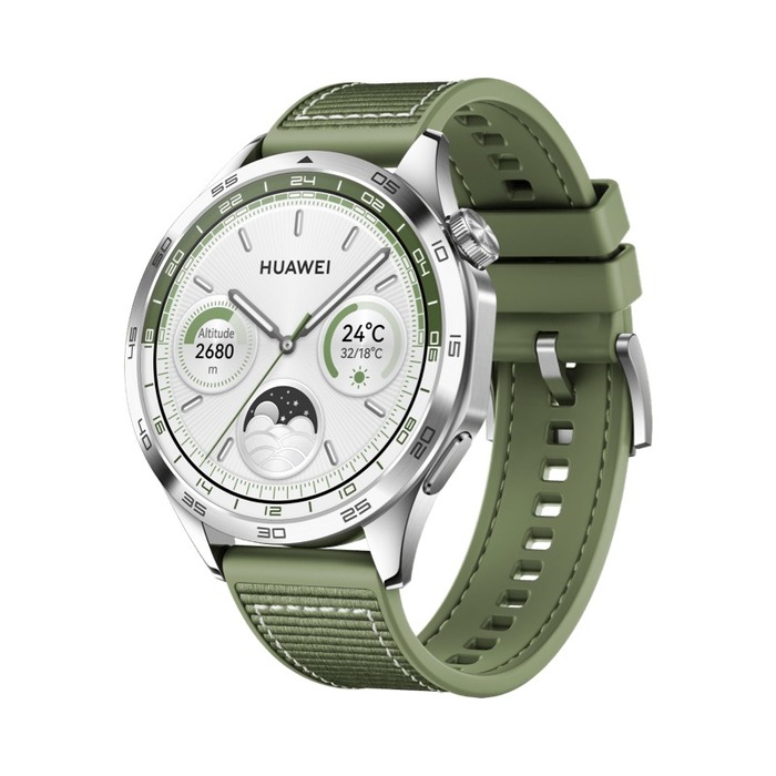 Image 1 WATCH GT4 46mm GREEN WOVEN STRAP 6942103104817 OB03673 big