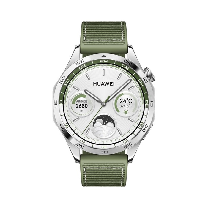 Image 2 WATCH GT4 46mm GREEN WOVEN STRAP 6942103104817 OB03673 big