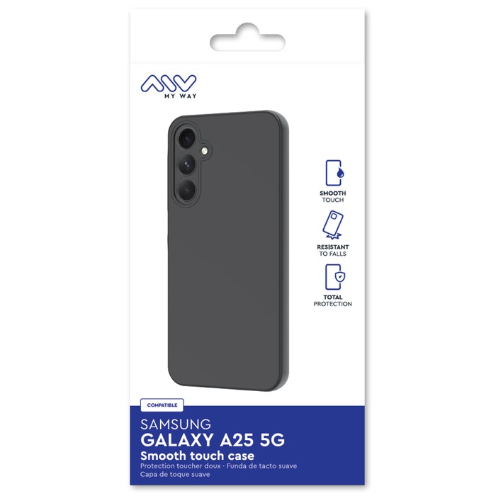 TesRank Coque pour Samsung Galaxy A25 5G, Etui Souple Flexible en Premium  TPU, Antichoc, Anti-dérapante pour Samsung Galaxy A25 5G-Noir