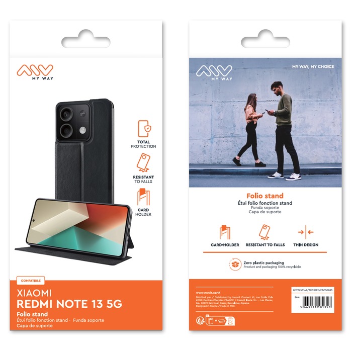 Image 2 FOLIO STAND XIAOMI REDMI NOTE 13 5G 3663111181357 MWFLS0145 big
