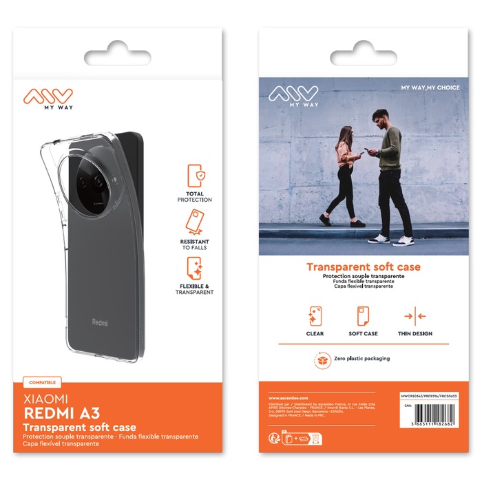 Image 2 COQUE SOUPLE TRANSPARENTE XIAOMI REDMI A3 3663111182682 MWCRS0347 big