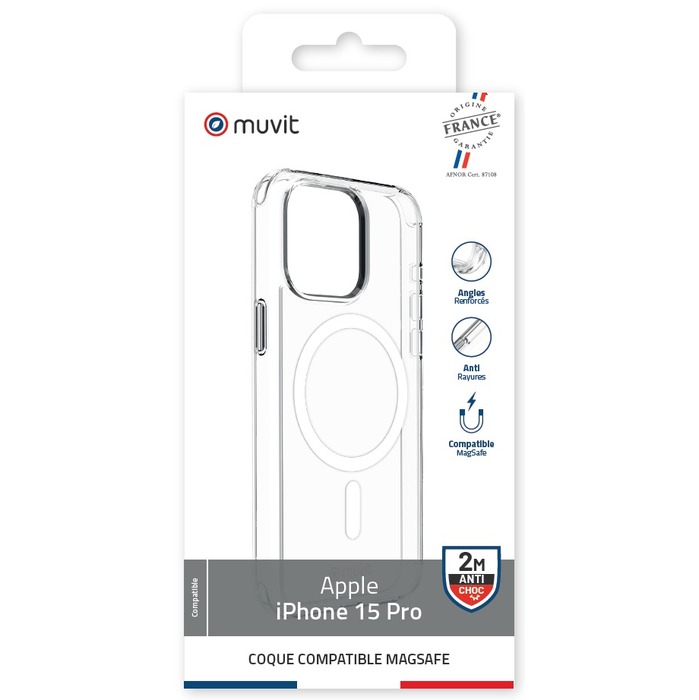 Image 2 COQUE TRANSPARENTE MAGSAFE 2M IPHONE 15 PRO 3663111182774 MFCMG0003 big