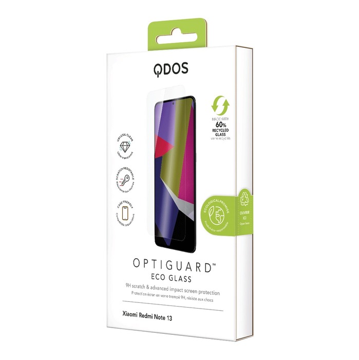 Image 3 VERRE OPTIGUARD ECO GLASS  TRANSPARENT XIAOMI REDMI NOTE 13 5061008401935 QDXRN1321EG big