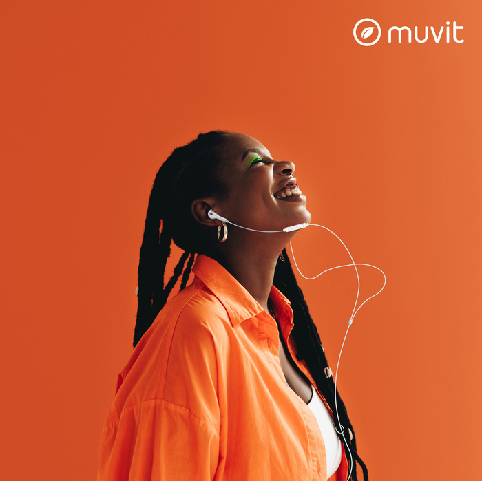 Écouteurs Sans Fil Muvit For Change - Bluetooth 5.1 - Autonomie 18h (boîtier) - Plastique 100% Recyclé - Blanc, Design écologique