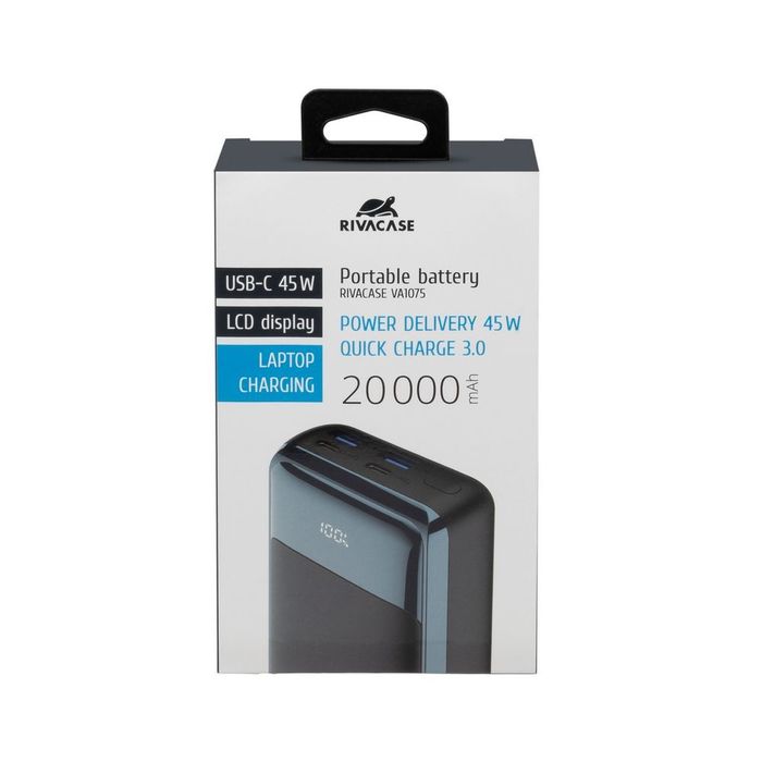 Image 10 POWERBANK 20000 MAH ECRAN LCD QC PD 45W POUR LAPTOPS NOIR 4260709011967 RIVAVA1075BK big