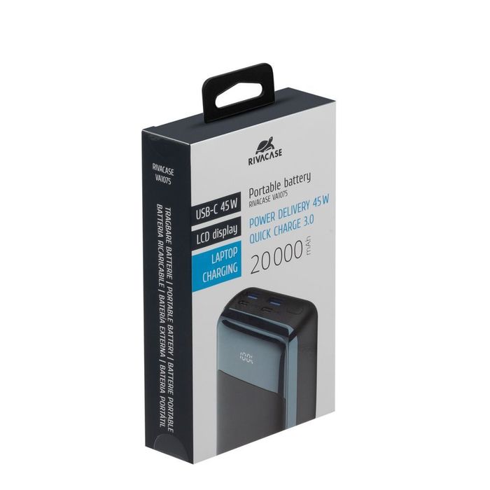 Image 9 POWERBANK 20000 MAH ECRAN LCD QC PD 45W POUR LAPTOPS NOIR 4260709011967 RIVAVA1075BK big