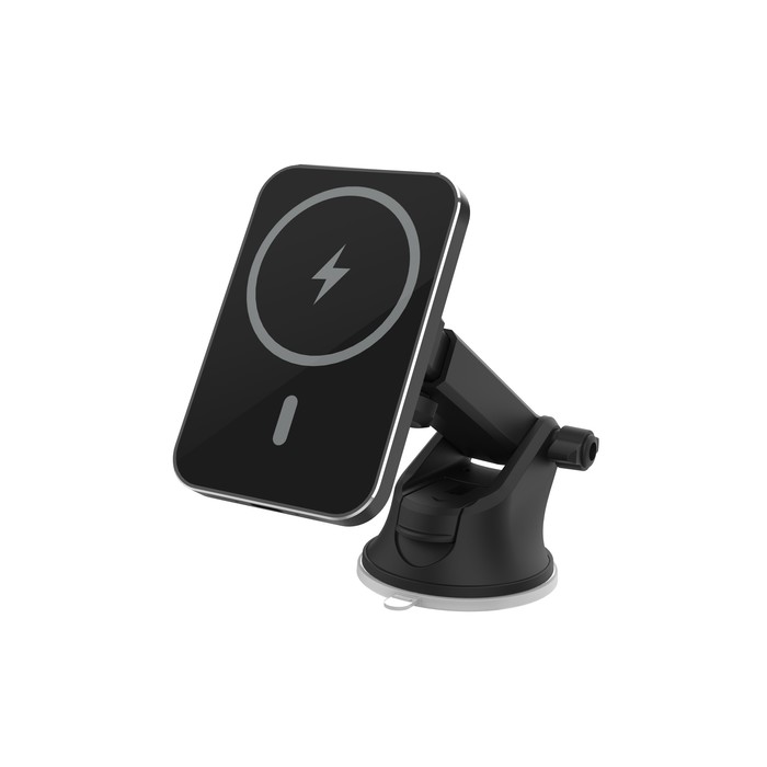 Image 2 SUPPORT VOITURE CHARGEUR MAGSAFE 15W PARE-BRISE & TABLEAU DE BORD EN PLASTIQUE RECYCLE 3663111184068 MCCHL0027 big