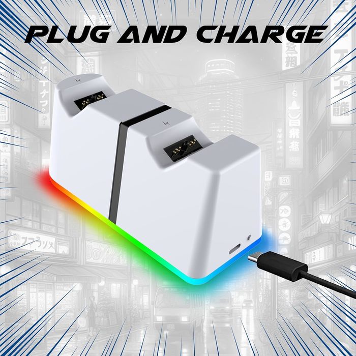 Chargeur Double Pour Manettes PlayStation 5 – Blanc, Iplay