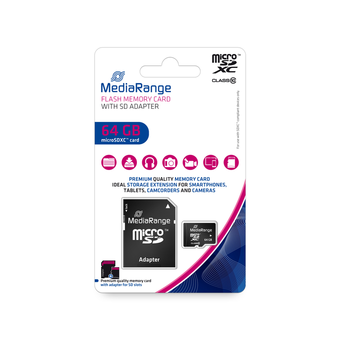 Image 3 CARTE MICROSDXC CL10 AVEC ADAPT.SD 64GO 4260283113477 MDR13477 big