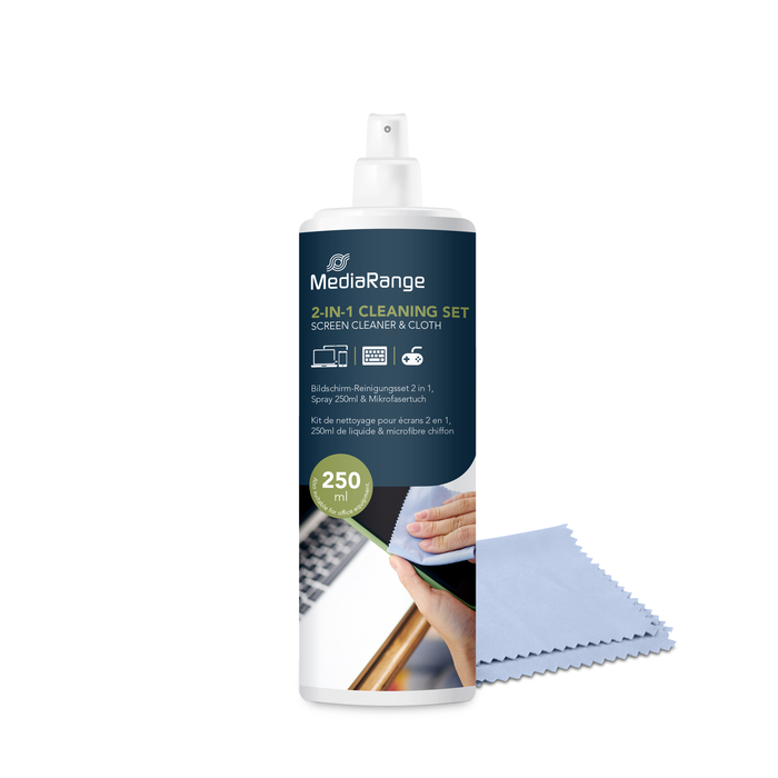 Image 1 NETTOYANT ECRAN LIQUIDE 250ML AVEC MICROFIBRE 4260057126054 MDR26054 big