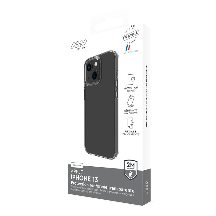 Image 2 COQUE RENFORCEE 2M TRANSPARENTE IPHONE 13 3663111185874 MWFCR0002 big