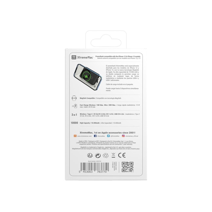 Image 16 Batterie de secours magnétique 10 000mAh Magsafe 5453003783770 XTM83770 big