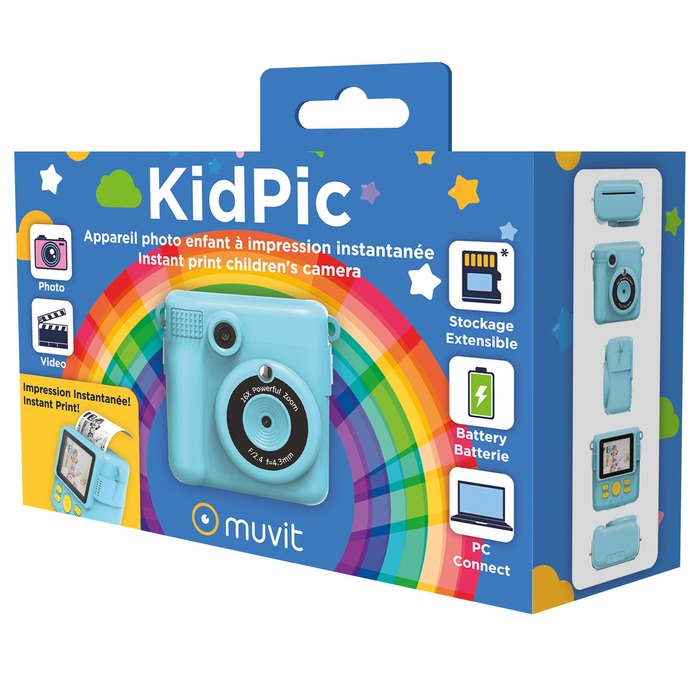 Appareil photo numérique portable avec imprimante thermique pour enfants,impression instantanée