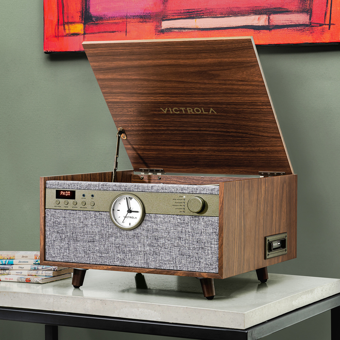 Image 1 MUSIC CENTER 5EN1 BT CASSETTE CD VINYLE HORLOGE CENTURY NOYER 5060647651152 VIC51152 big