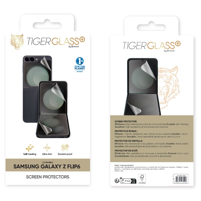 Image 2 TIGER GLASS PLUS FILM SAMSUNG GALAXY Z FLIP6 3663111189926 TGFIL0008 big