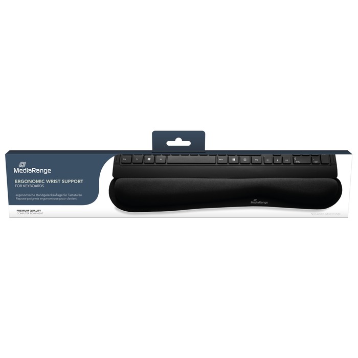 Tapis De Souris Avec Repose-Poignet Ergonomique Lostwry - Set Clavier + Souris, Mousse Mémoire, Noir