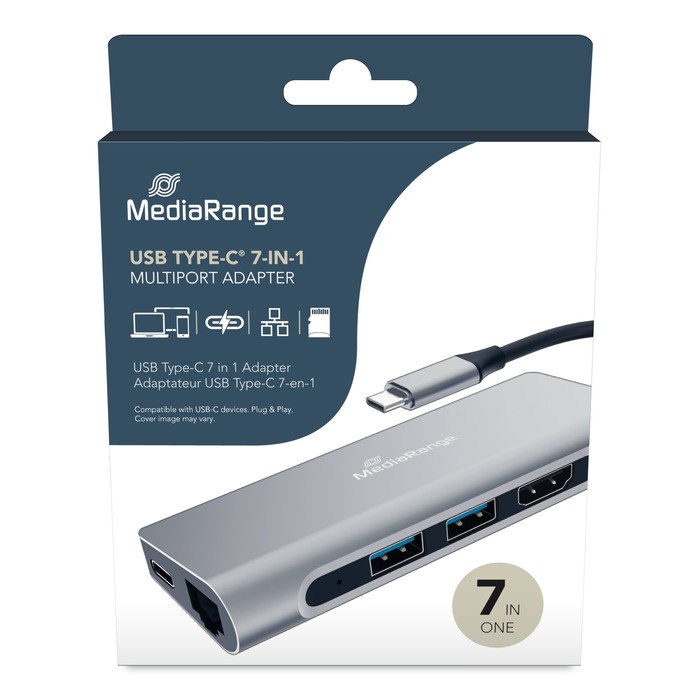 Image 4 HUB 7 EN 1 USB-C (HDMI/USB3.0/RJ45/SD/MICROSD) 4260664870838 MDR70838 big