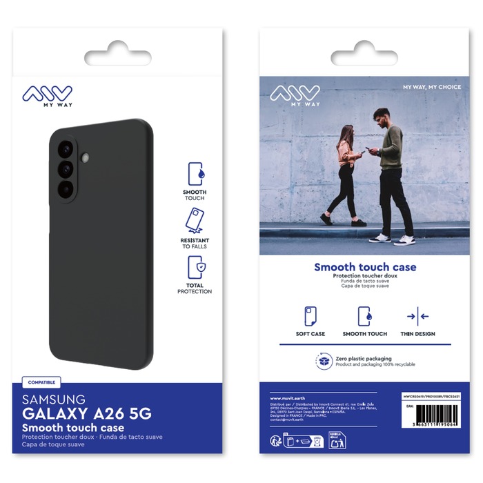 Image 2 COQUE SMOOTHIE TPU NOIR SAMSUNG GALAXY A26 5G 3663111195064 MWCRS0419 big