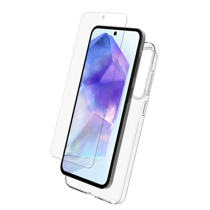 Image 1 PACK COQUE SOUPLE + VERRE TREMPE SAMSUNG GALAXY A56 5G 3663111195170 MWFSP0036 big