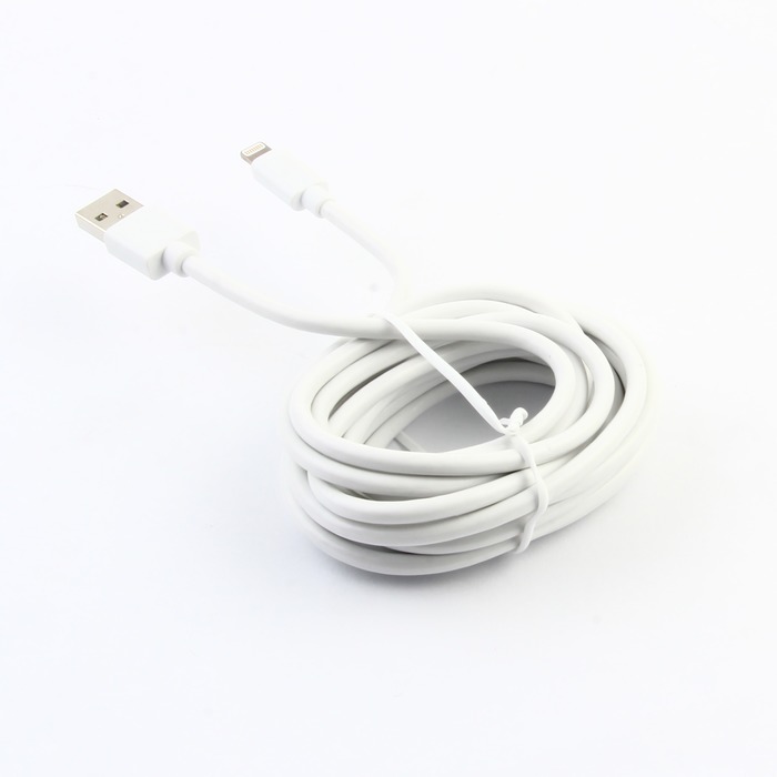 CABLE USB A/LIGHTNING MFI 3M BLANC : ascendeo grossiste Câbles