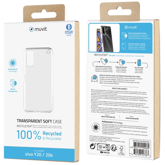 Image 3 COQUE SOUPLE TRANSPARENTE DESIGNED FOR VIVO Y20/20S 3663111154481 MCCRS0100 big