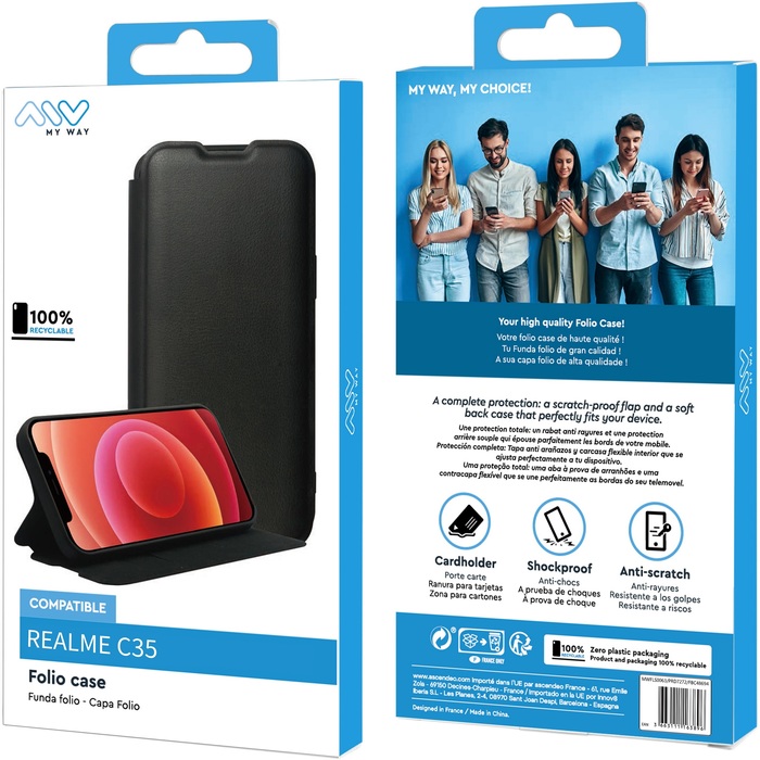 Image 2 FOLIO STAND REALME C35 3663111163896 MWFLS0063 big