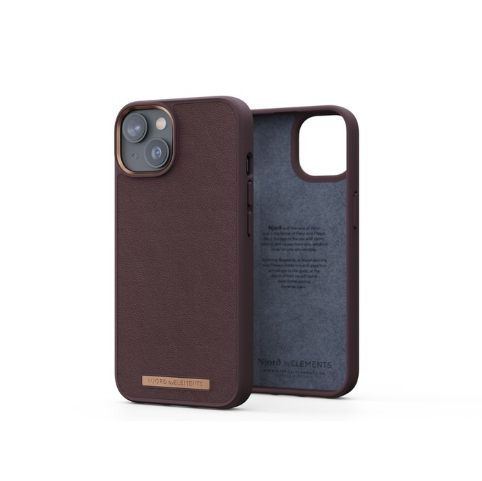 Image 1 NJORD COQUE CUIR VERITABLE IPHONE 14 MARRON 8720574620795 NA41GL05 big