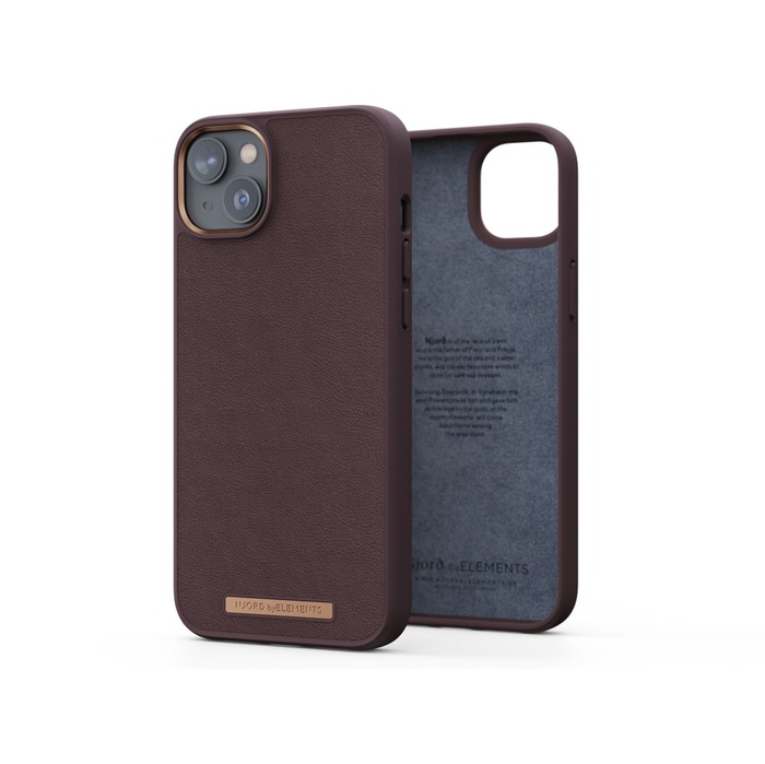 Image 1 NJORD COQUE CUIR VERITABLE IPHONE 14 PLUS MARRON 8720574621082 NA42GL05 big